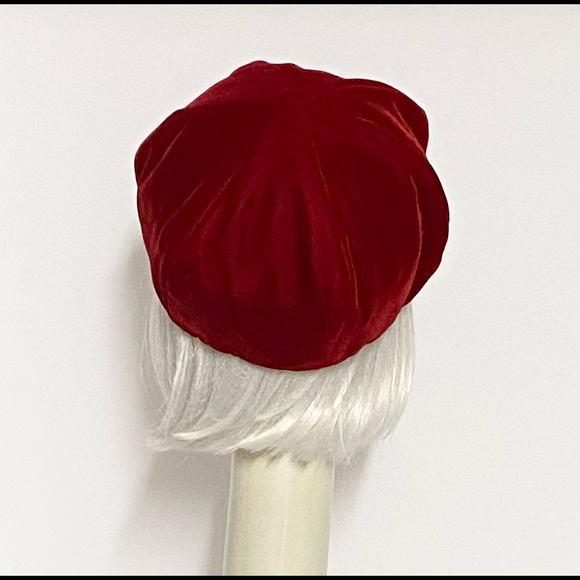 Red Velvet Beret Hat
